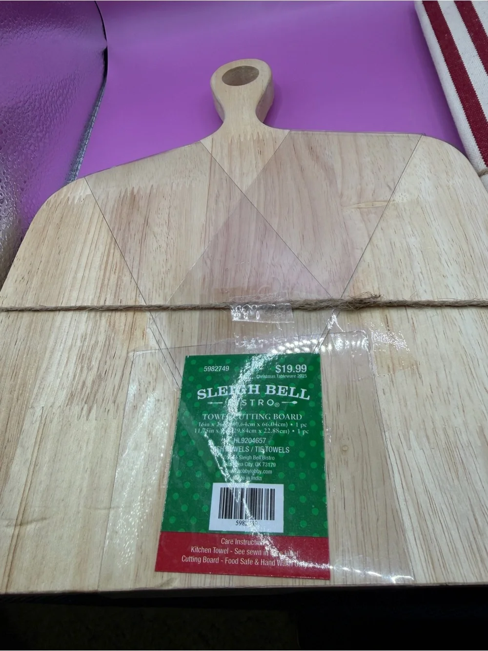Red Stripe Christmas Kitchen Set